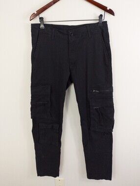 Supply & Demand NYC Men's Black Multi-Pocket Cargo Pants Size Medium